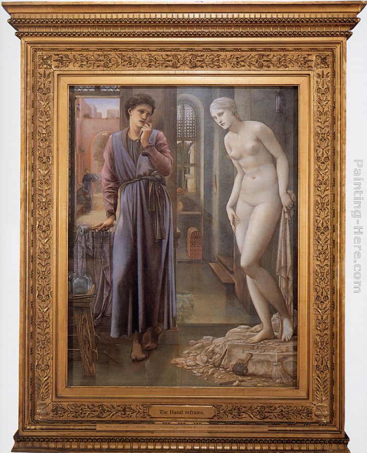 Pygmalion and the Image II - The Hand Refrains painting - Edward Burne-Jones Pygmalion and the Image II - The Hand Refrains art painting